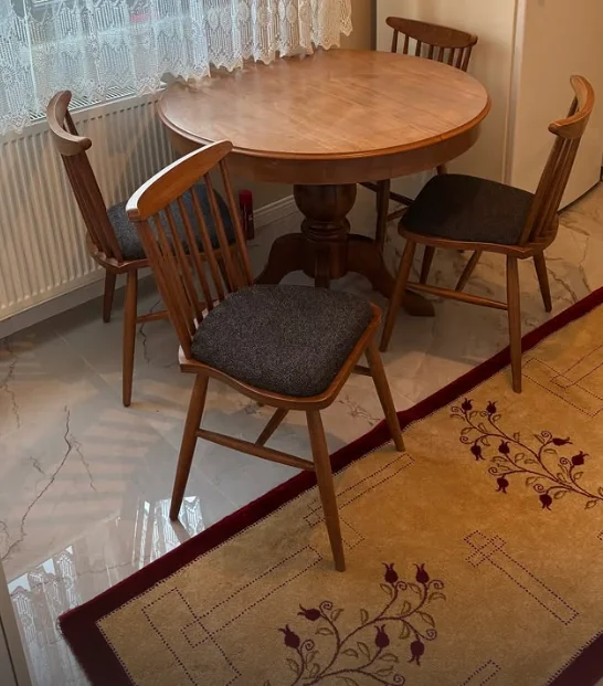 Çıtalı Sandalye ve Açılır Ahtapot Ayak Masa Takımı