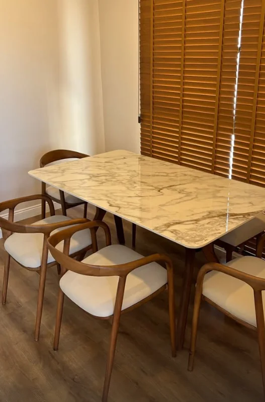 Yılan Model Sandalye ve Porselen Masa Takımı